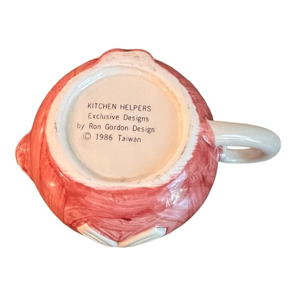 Vtg Kitchen Helpers Stackable Sugar and Creamer Pig Pink, White Ron Gordon1986 - Picture 8 of 14